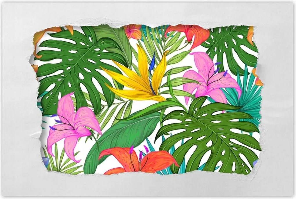 Poszterek 120x80 Trópusi levelek Leaves