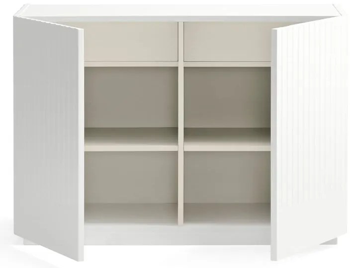 Fehér alacsony komód 100x70 cm Doric – Teulat