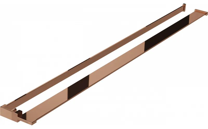 Mexen kiegészítők, polc/törülközőtartó zuhanyparavánhoz (max. 140cm), rose gold, 800-02-60