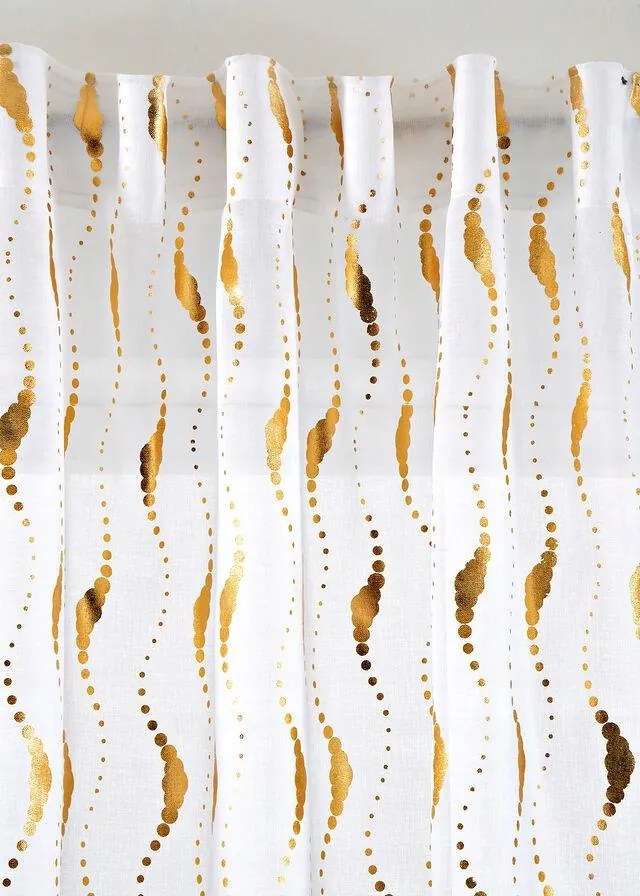 B.p.c Függöny Fényes Nyomott Mintával 1 Db 140/145