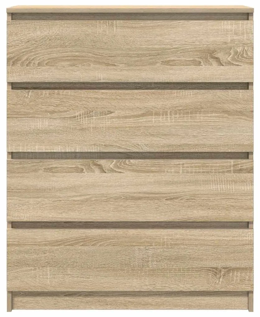 sonoma tölgy színű szerelt fa tálalóasztal 80x35x99 cm