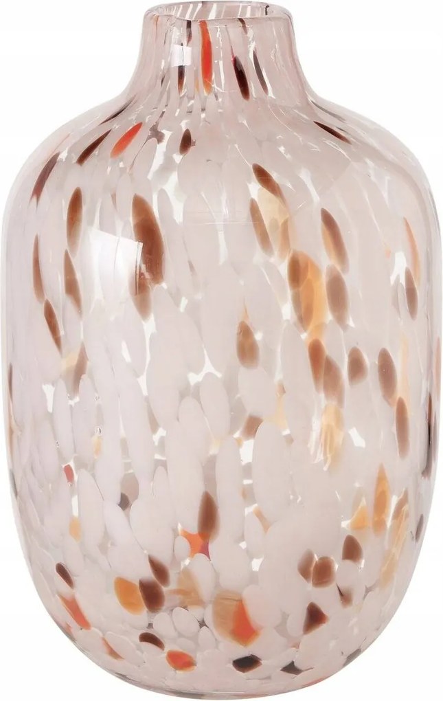 Dekoratív Üvegváza, Rózsaszín, Φ 13 CM, Home