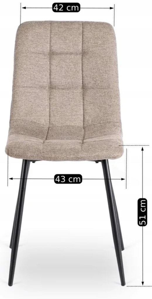 Bézs Szövet Étkezőszék. PERU 2