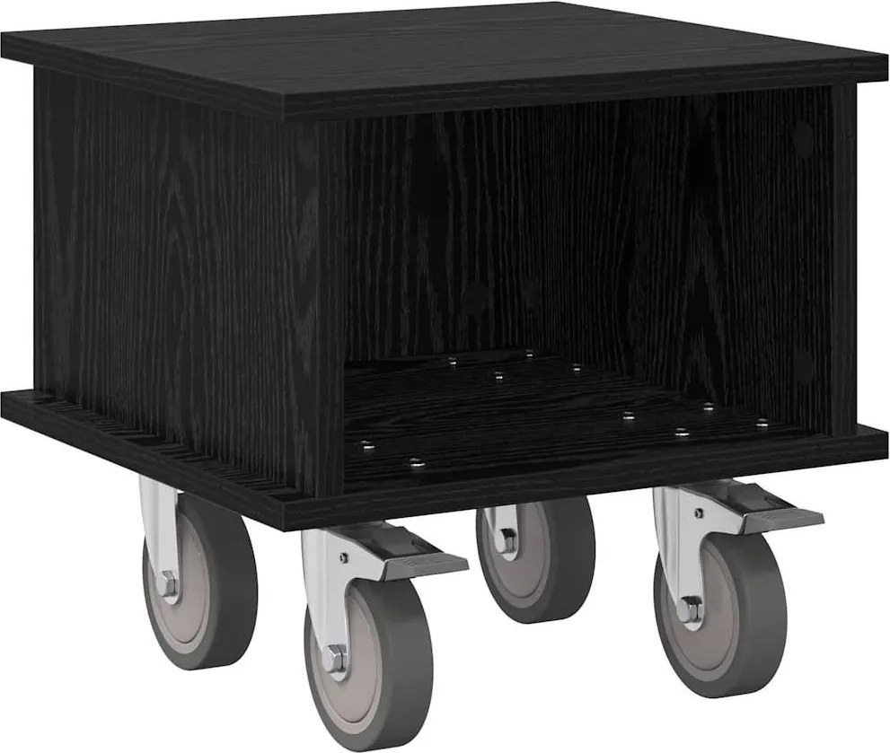 vidaXL TV állvány Fekete tölgy 37 x 35 x 35 cm Faanyag
