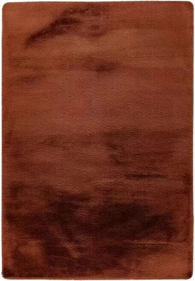 Szőrös szőnyeg Happy, terra, 150 x 80 cm, 100% poliészter (bolyhos)