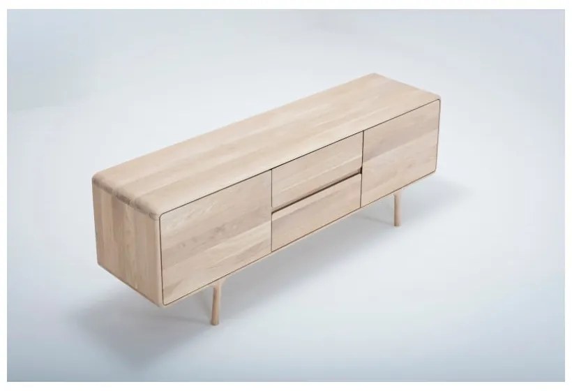 Fawn tömör tölgyfa TV állvány - Gazzda