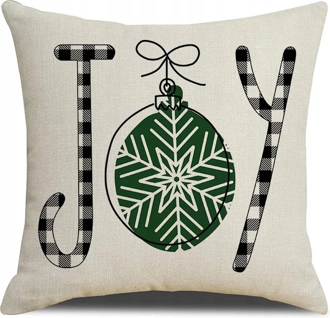 Karácsonyi Párnahuzat 45x45cm Dekoratív Christmas Joy
