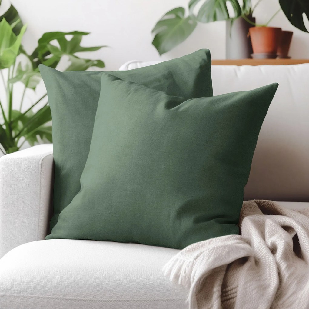 Goldea díszpárnahuzat marbella - sötétzöld 50 x 50 cm