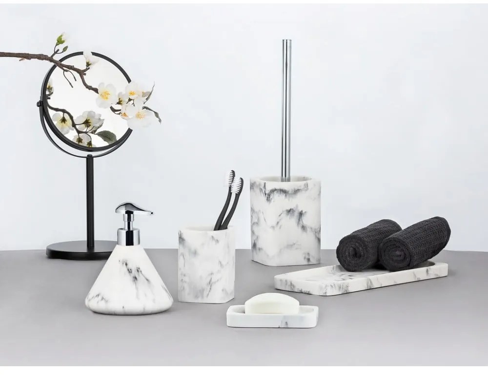 Desio szürke-fehér fürdőszobai tálca - Wenko