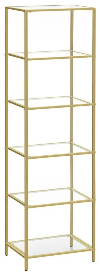 GLASY arany könyvszekrény