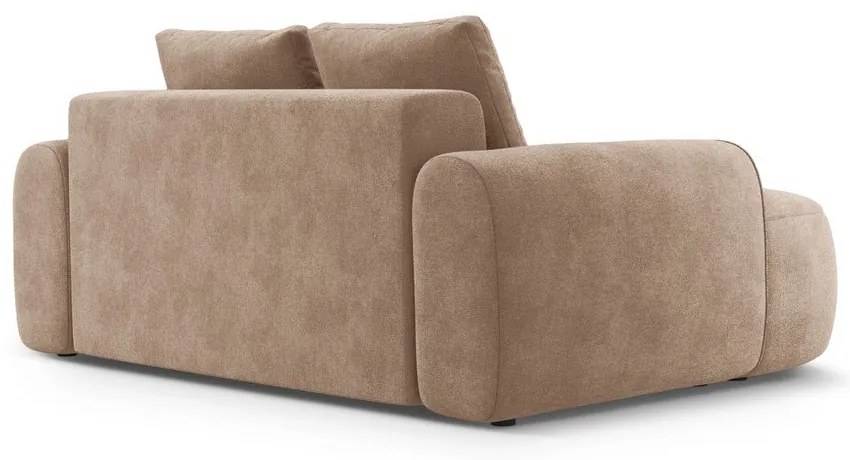 Világosbarna bársony kanapé 175 cm Linz – Cosmopolitan Design