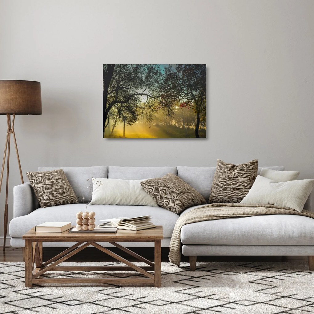 Napkelte képe (üvegen) (70x50 cm)