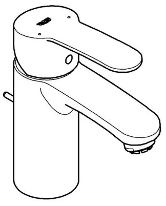 GROHE 33561002 - Mosdócsaptelep EUROSTYLE COSMOPOLITAN DN 15 fényes króm