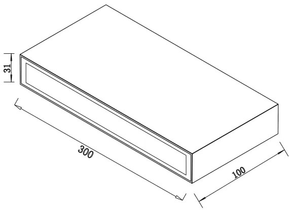 Top Light - LED Kültéri fali lámpa LED/12W/230V IP65 fekete
