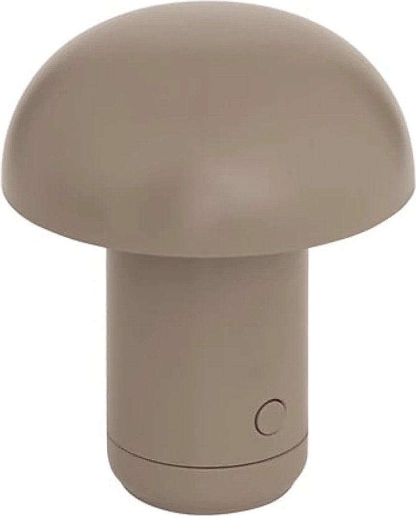 LED asztali lámpa FUNGHI 11,2 cm, barna
