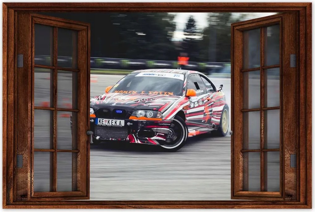 Poszterek 120x80 Bmw Drift Gumiabroncsok égetése