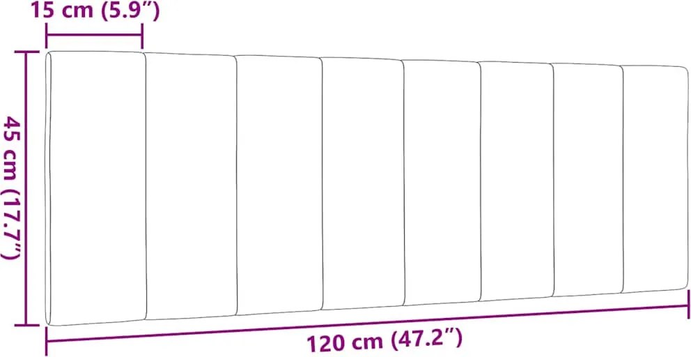 sötétszürke szövet fejtámla párna Hanko 120 cm
