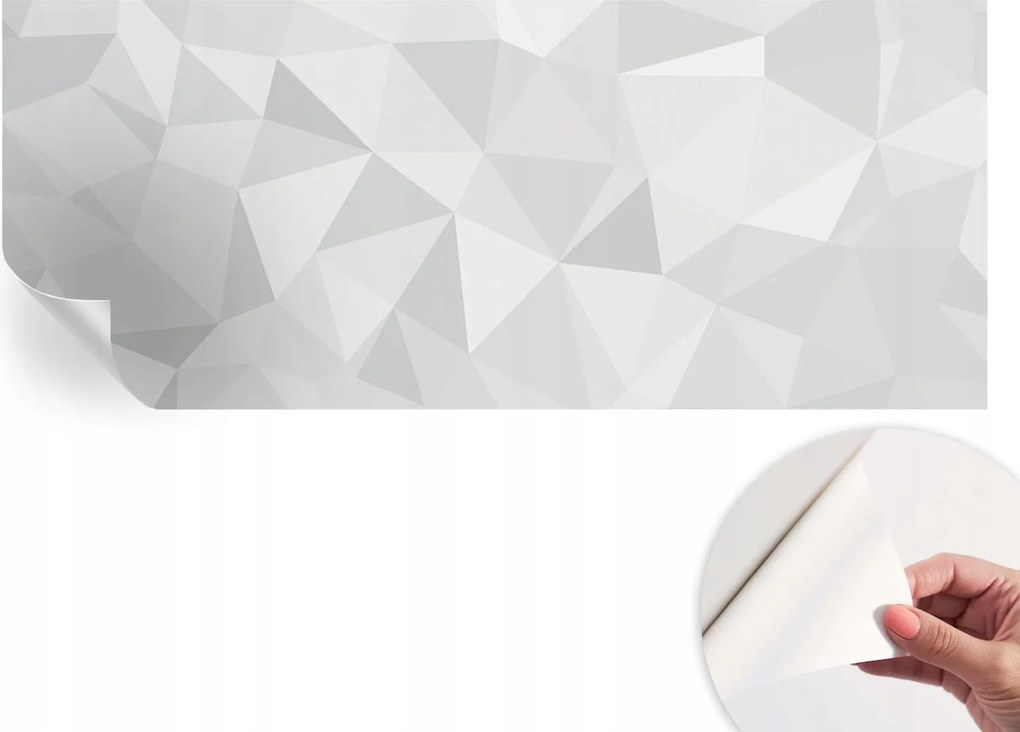 Divatos öntapadós tapéta Fali furnér Háromszög mozaik 250x104 cm