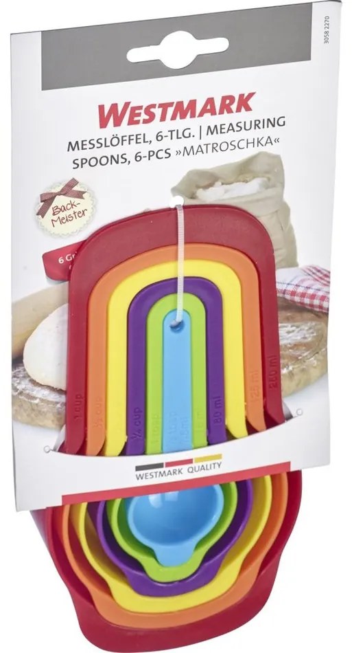 Westmark Matrjoska mérőkanál szett, 6 db