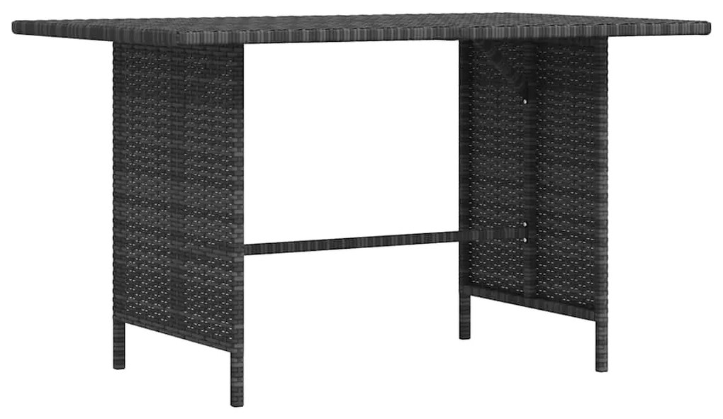 vidaXL szürke polyrattan kerti étkezőasztal 110 x 70 x 65 cm