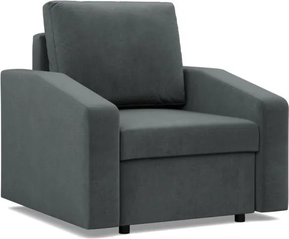 Zeus fotel, döntött kartámasz, bársony, bonell töltet, szürke