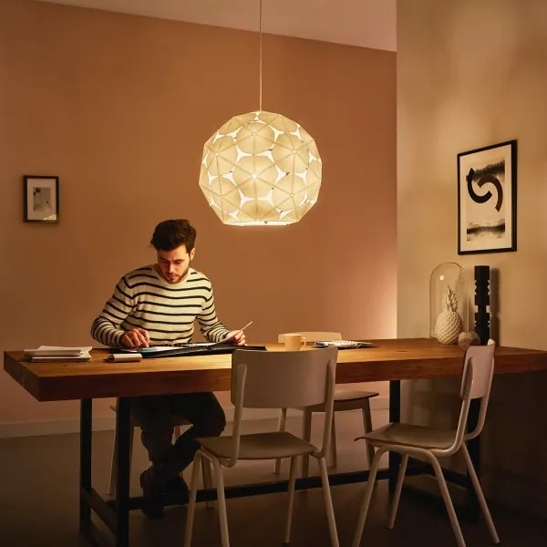 Philips 40914/21/PN - Csillár zsinóron MYLIVING CORKWOOD 1xE27/60W/230V