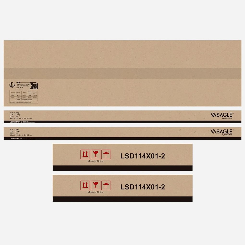 Elektromosan állítható íróasztal beépített aljzatokkal, 2 USB-porttal, fiókkal és 4 memóriahellyel, 140 x 60 x 72–120 cm, vintage barna/fekete