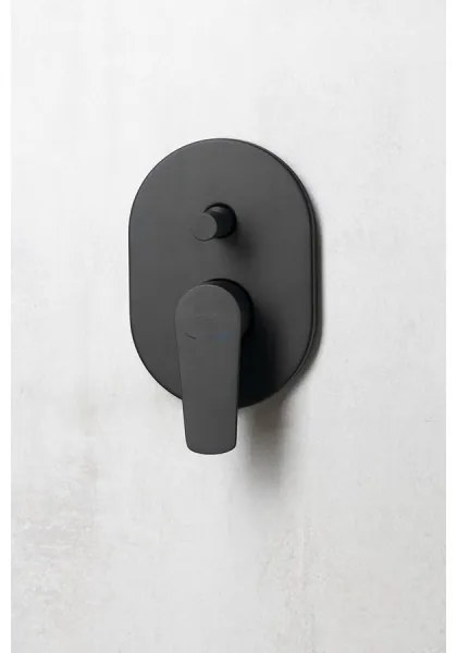 Aqualine - Zuhanycsap rejtett beépítéshez LOTTA matt fekete