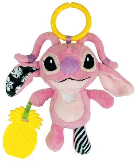 Disney Lilo és Stitch, A csillagkutya Angel plüss figura és rágóka Clementoni