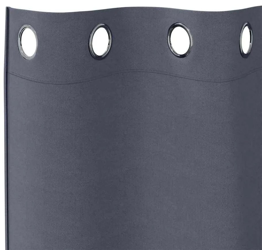Függönyök függönyökkel 2 pcs Antracit 140x140cm Poliészter