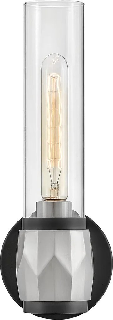 Hinkley lighting klasszikus fali lámpa ellison fekete nikkel átlátszó elshk-ellison1-bk-bn IP44