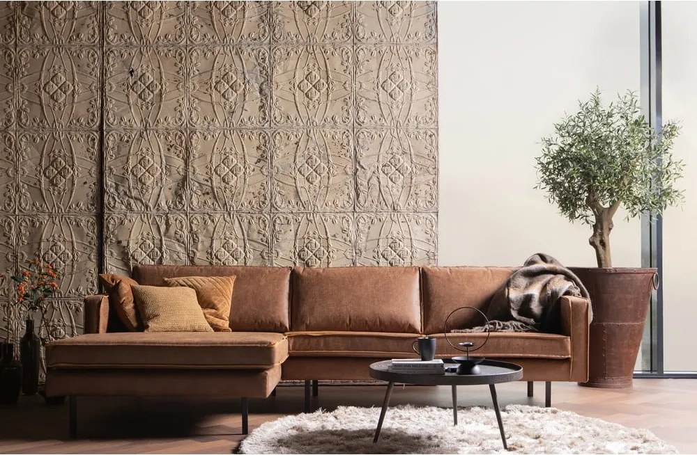 Bounds fekete dohányzóasztal, ø 76 cm - BePureHome