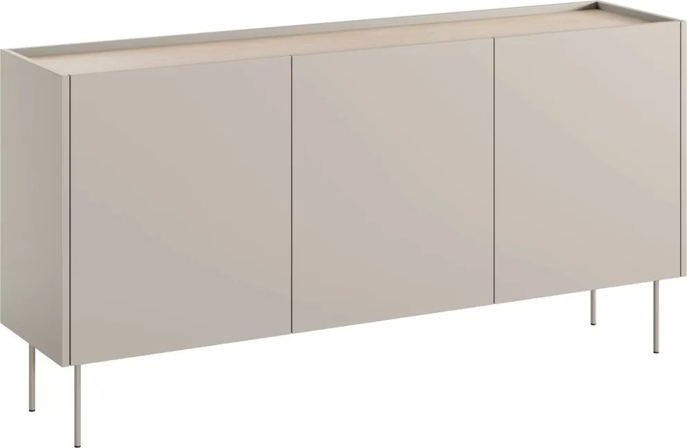 Desin komód 170 cm fém lábakkal - kasmír / nagano tölgy