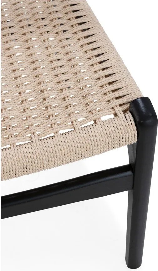 Fekete kaucsukfa étkezőszék szett 2 db-os Biel – MOME