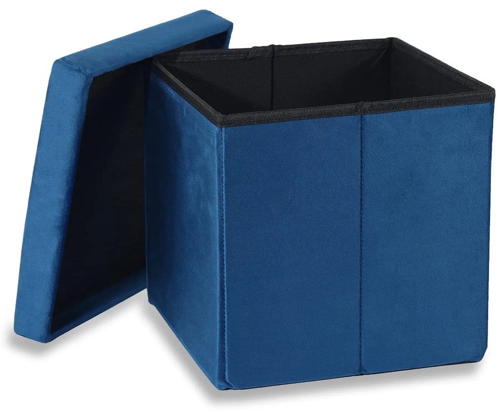 Kék összecsukható ülőke CUBEXO VELVET M