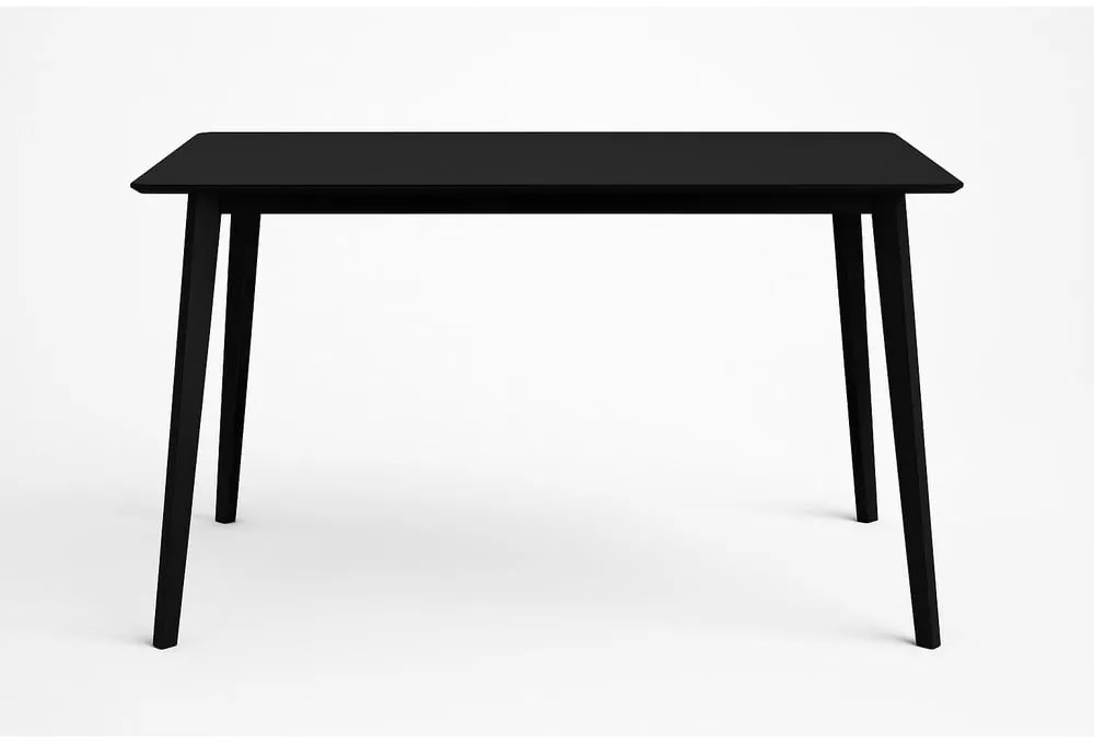 Étkezőasztal fekete asztallappal 70x120 cm Vojens – House Nordic