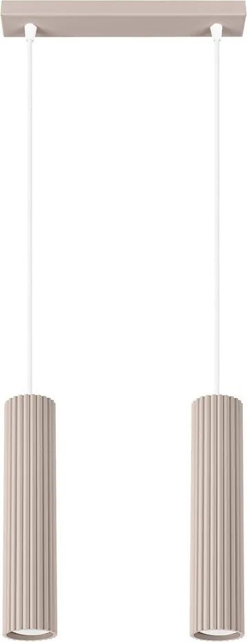 Szürkésbarna fém függőlámpa Gleam – Sollux