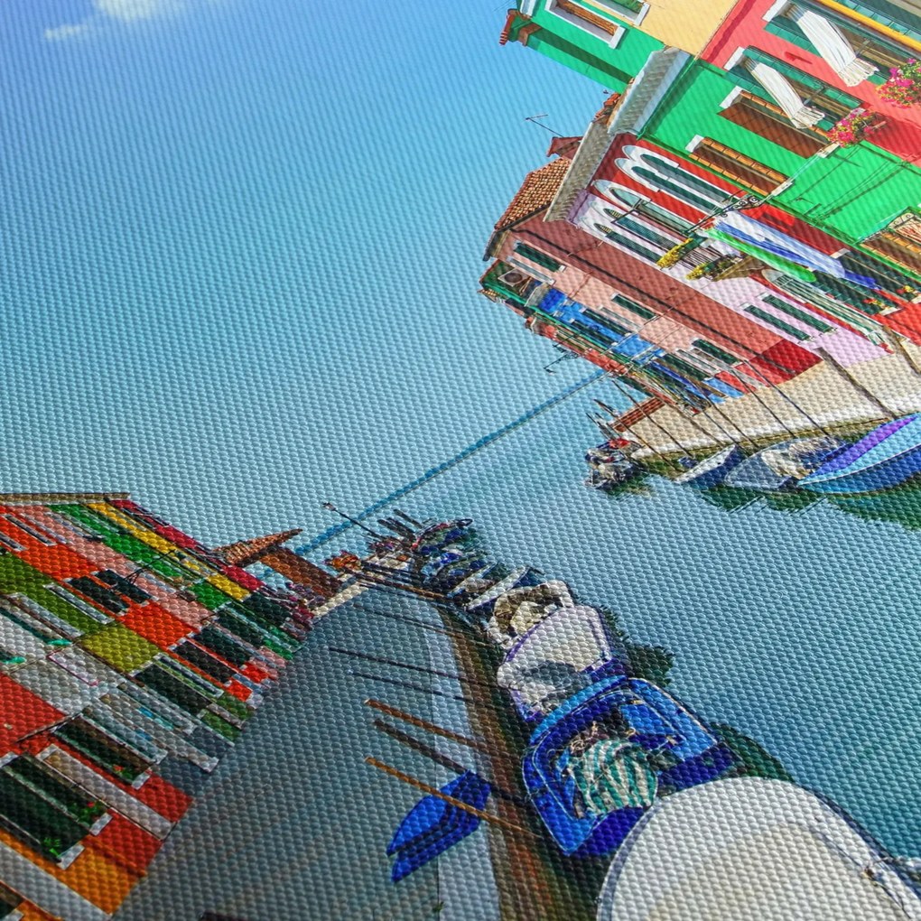 Kép - Burano sziget, Velence, Olaszország (150x105 cm)
