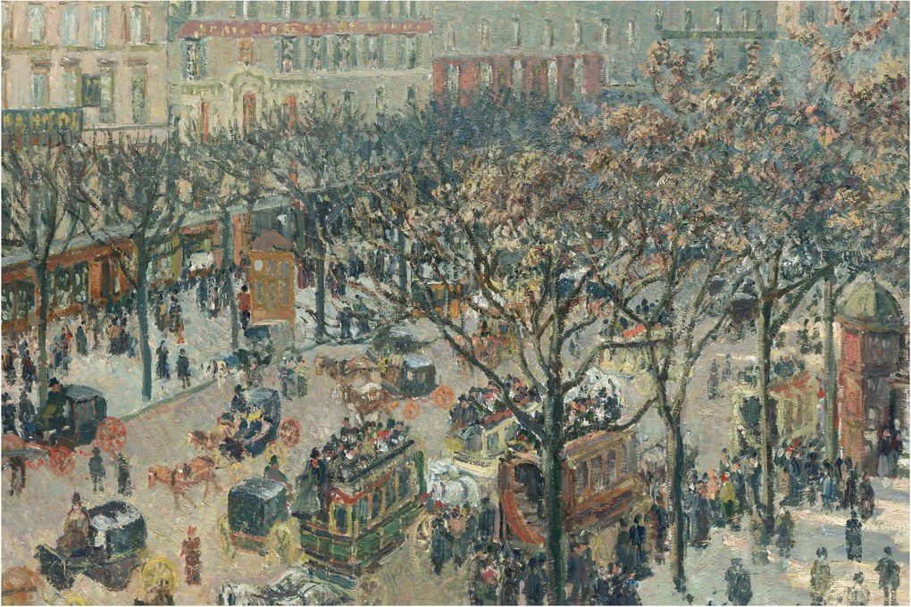 Kép - Camille Pissarro, Boulevard des Italiens, Morning, Sunlight, reprodukciók (90x60 cm)