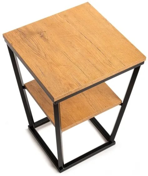 Kisasztal EXPAND 57x40 cm fekete/barna