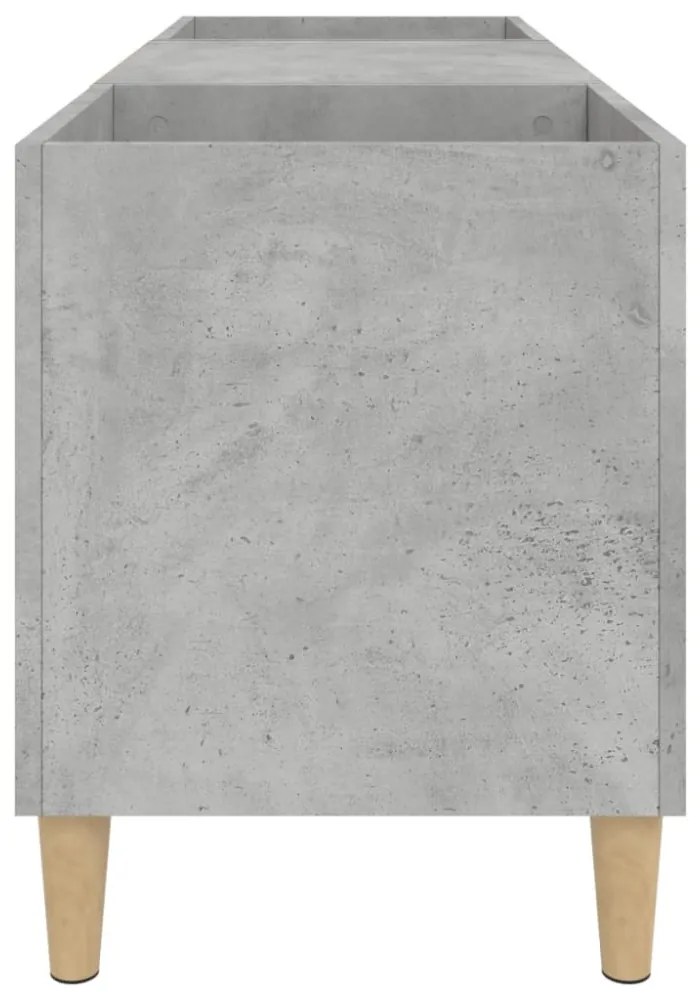 betonszürke szerelt fa hanglemezszekrény 121x38x48 cm