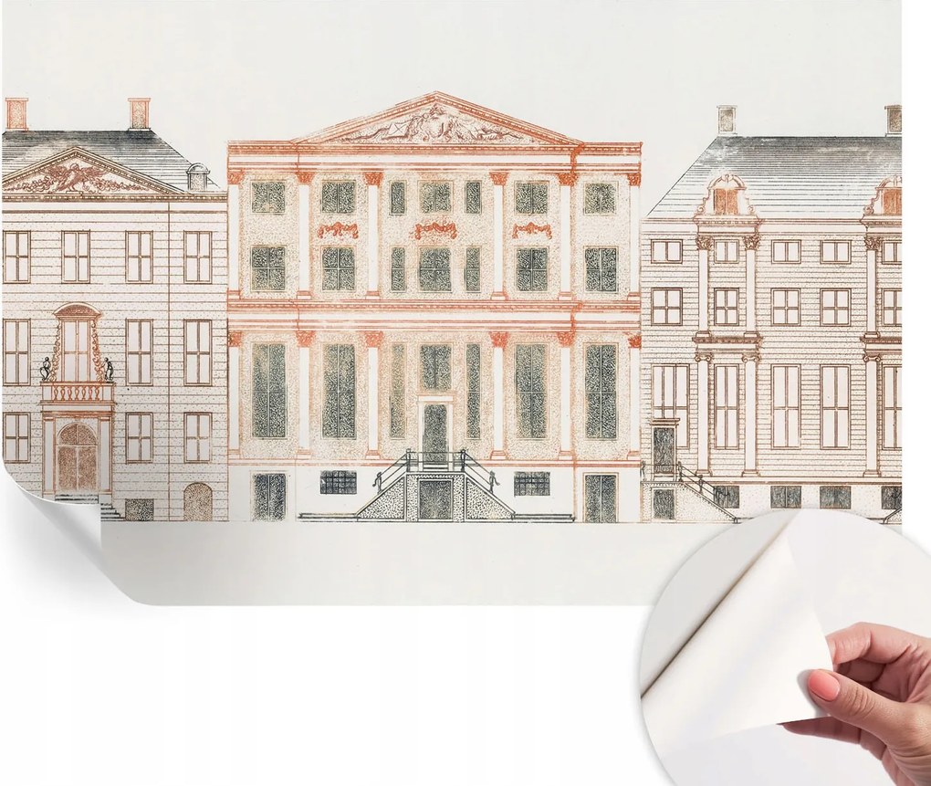 Modern öntapadós fali fotótapéta Klasszikus épületek 104x70 cm