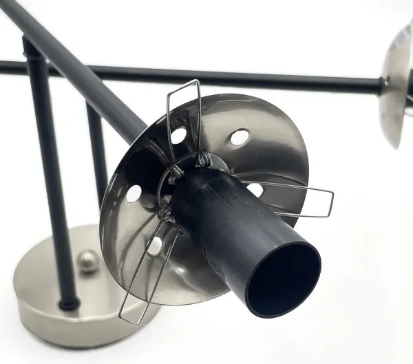 Brilagi - Felületre szerelhető csillár MALIVA 4xE14/15W/230V matt króm/füstszínű