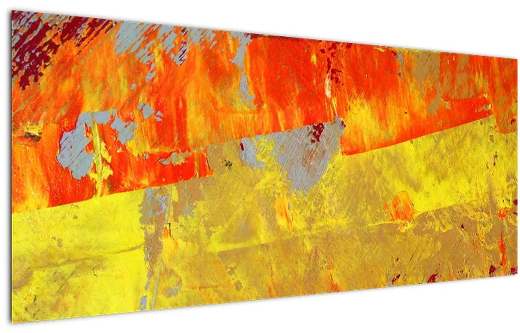 Absztrakció kép - festmény (120x50 cm)