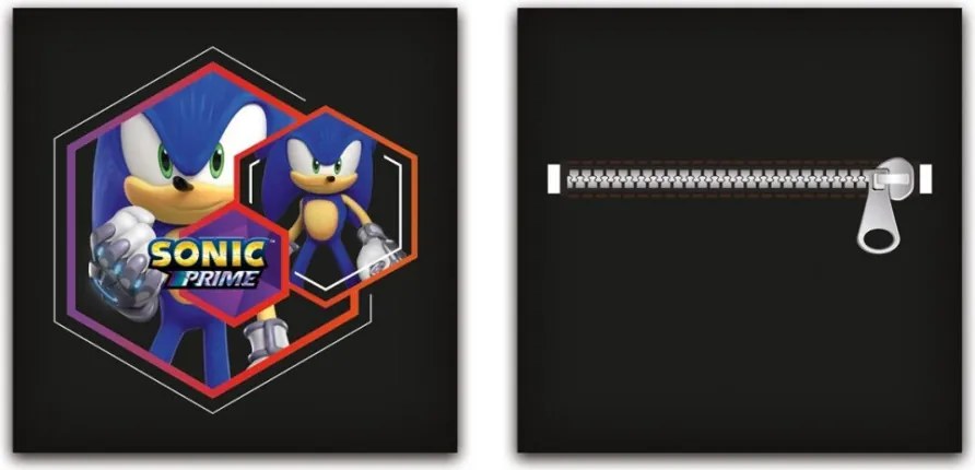 Sonic a sündisznó Prime párna, díszpárna levehető huzattal 35x35 cm Velúr