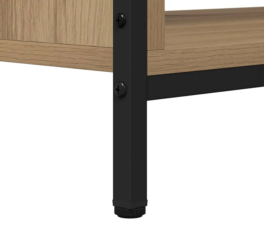 TV szekrény kézműves tölgy 100 x 40 x 45 cm Faanyag