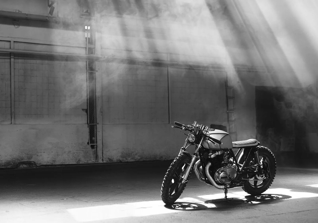 Fotótapéta Motorkerékpár Cafe Racer Industrial vinyl 368x254 +ragasztó