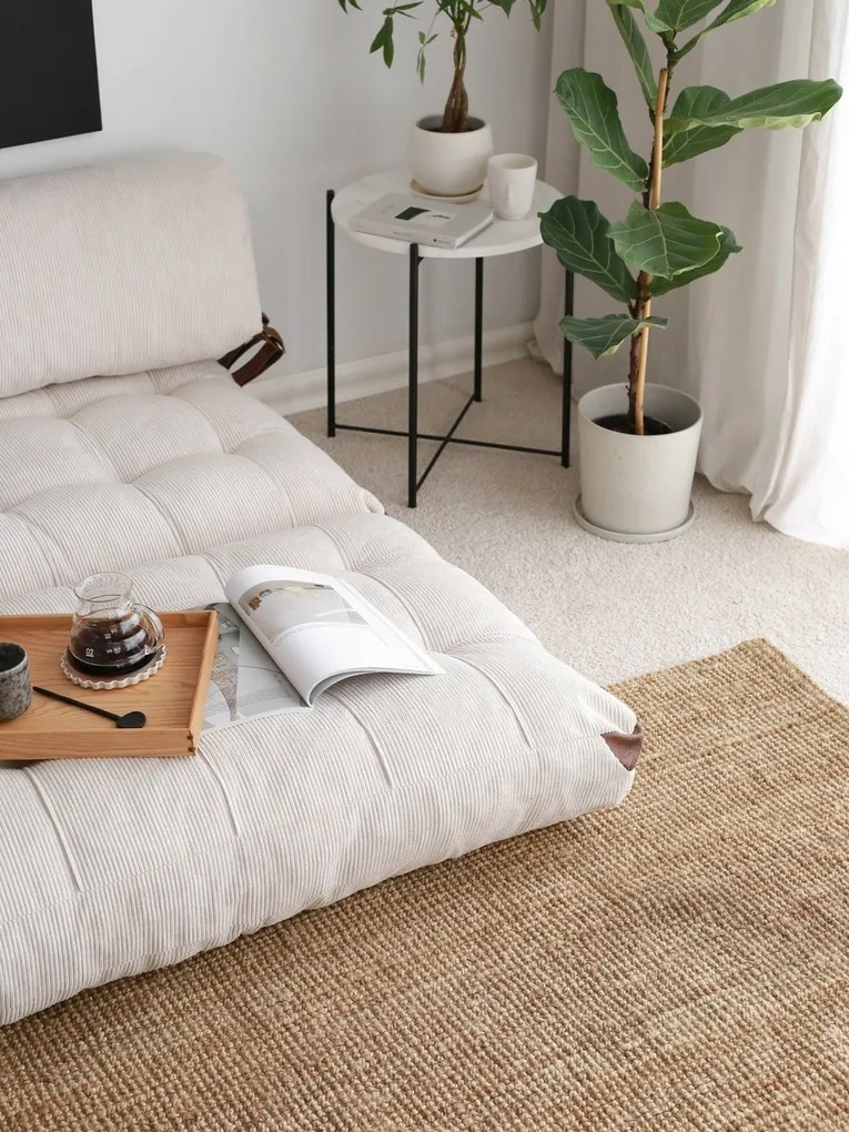 Fold Kadife 2 White kinyitható kanapé