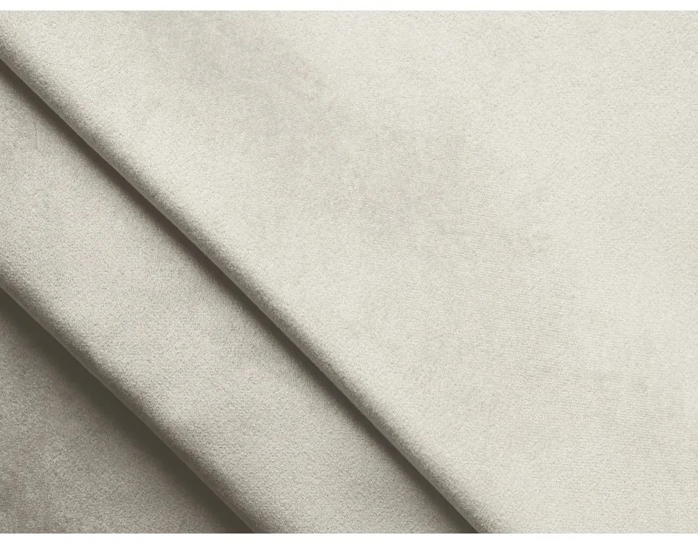 Krémszínű kárpitozott ágyneműtartós franciaágy ágyráccsal 140x200 cm Anani – Makamii