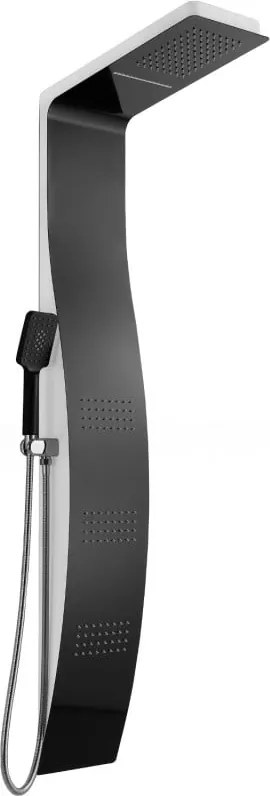 Mexen Bali zuhanypanel, fekete/fehér - 7622-03-71